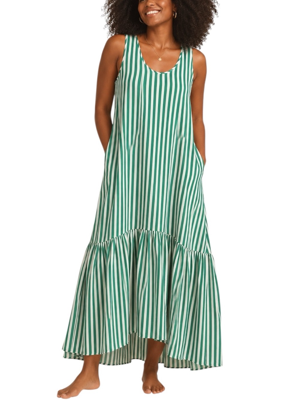 Left On Friday Wear To Dress Sprint Stripe Maxi Dress